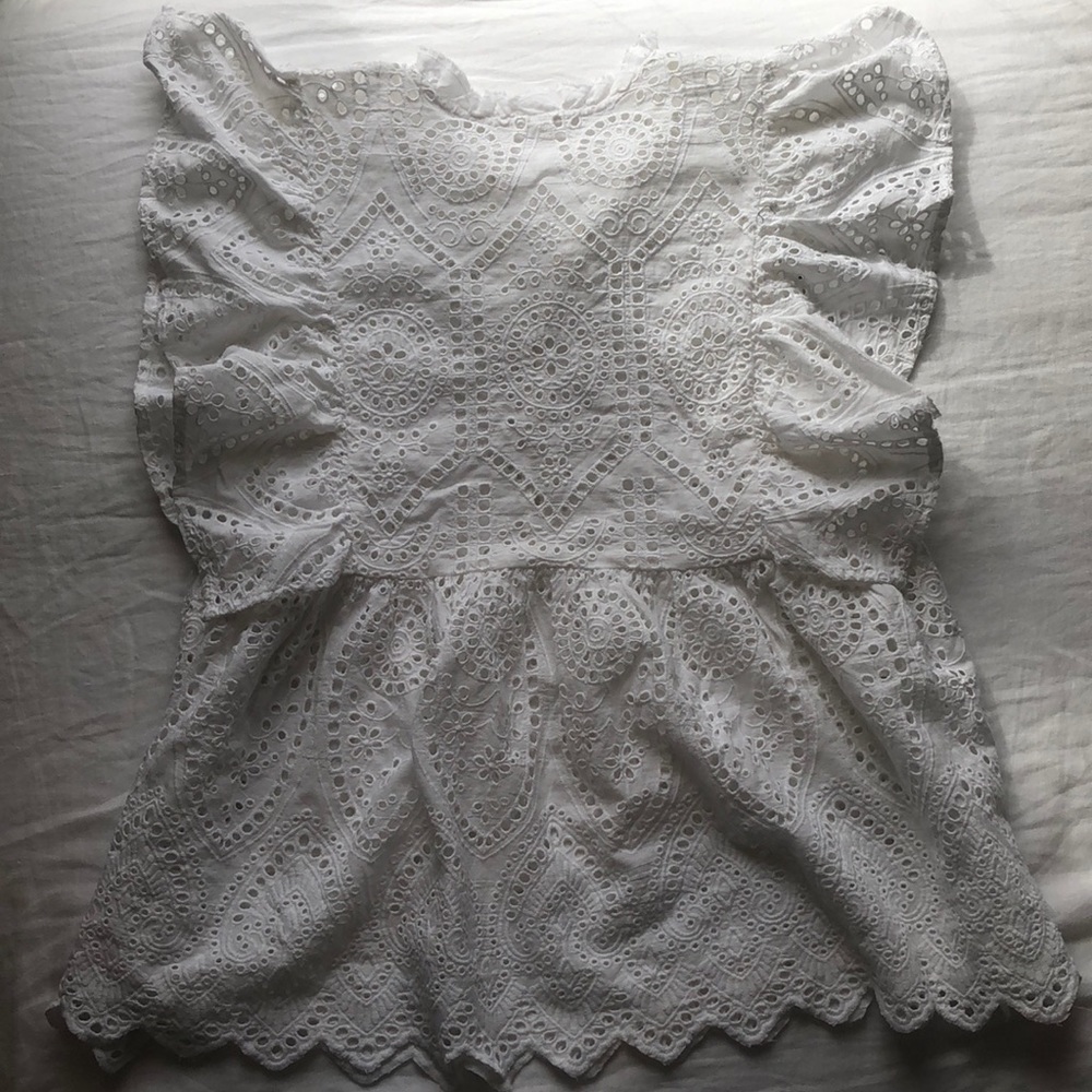 Eyelet blouse